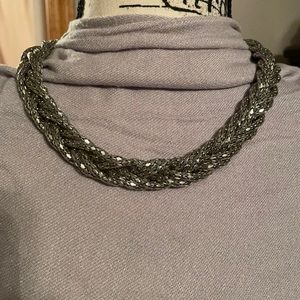 Simply beautiful 17” braided collar necklace